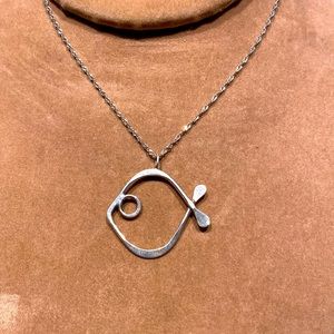 Artisan Sterling Fish Necklace